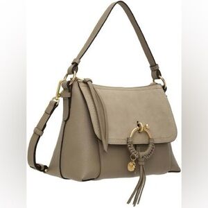 See by Chloe Taupe Joan Two Way Crossbody Shoulder Bag